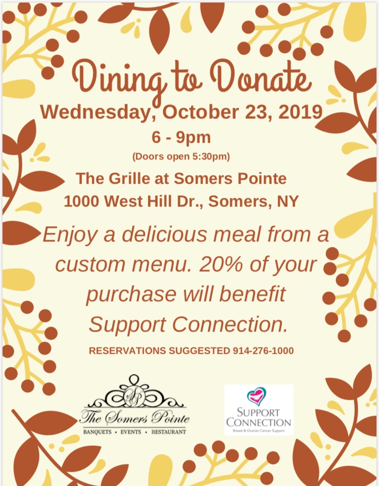 Dine to Donate Event Details- The Somers Pointe & The Grille at Somers Pointe