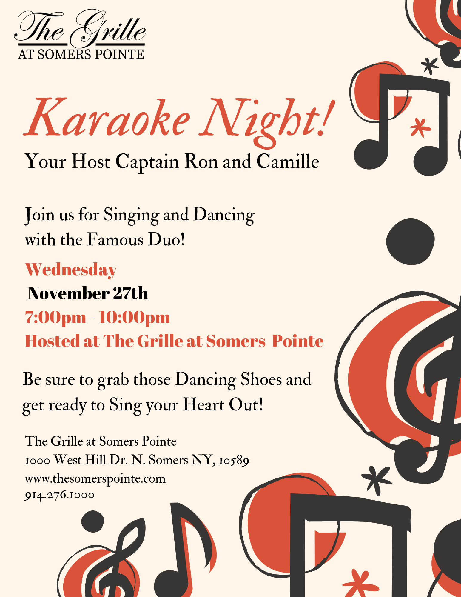 Karaoke Night Event Details- The Somers Pointe & The Grille at Somers Pointe