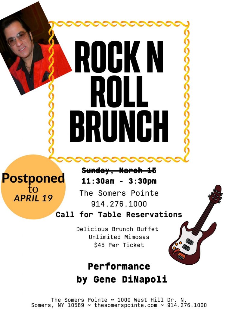 Rock N Roll Brunch Feat. Gene DiNapoli at The Somers Pointe & The Grille at Somers Pointe